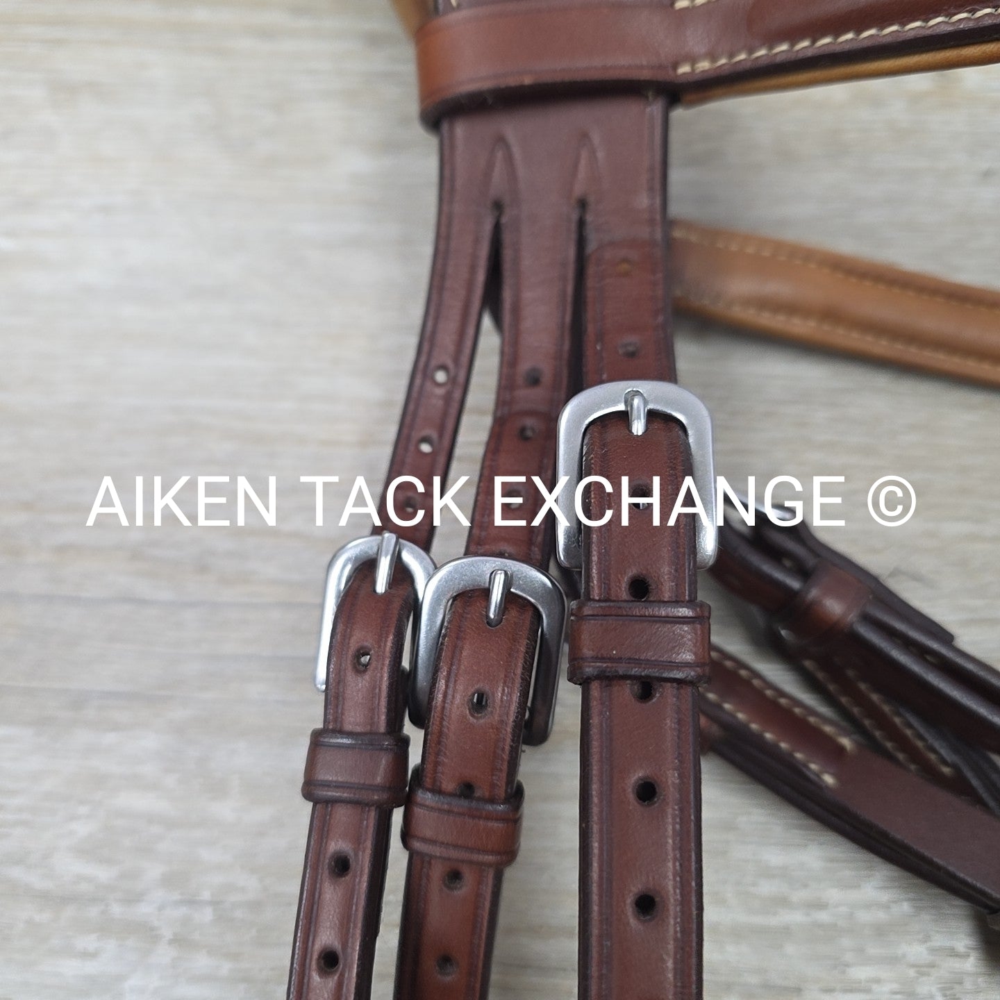Antares Monocrown Figure 8 Bridle, No Reins, Brown, Oversize (3)