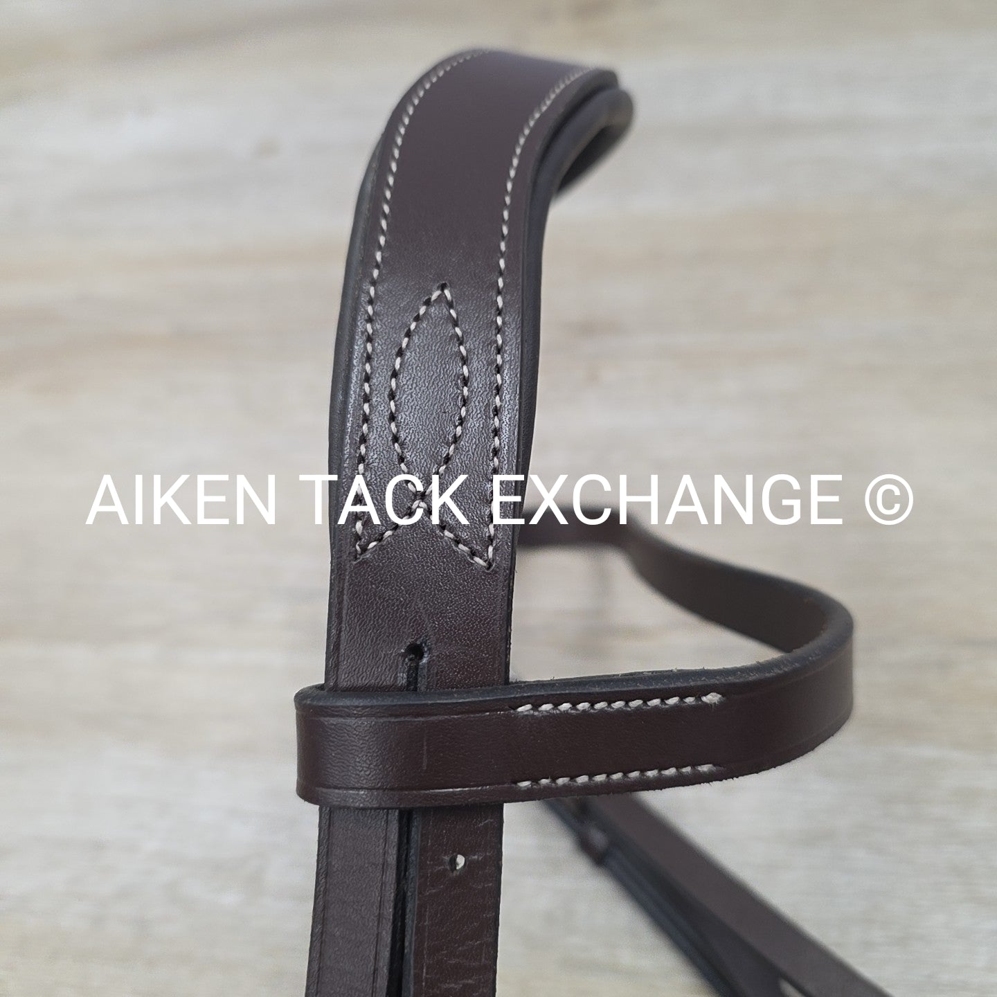 KL Select Black Oak Maple Training Bridle, No Reins & No Flash, Brown, Size Cob