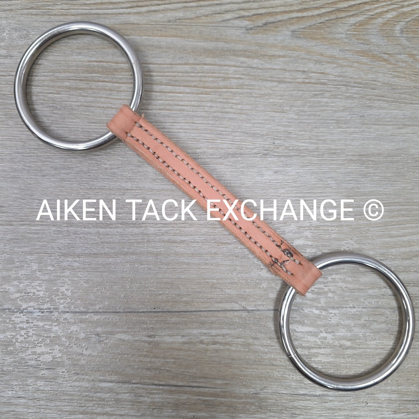 Straight Leather Loose Ring Bit 5"