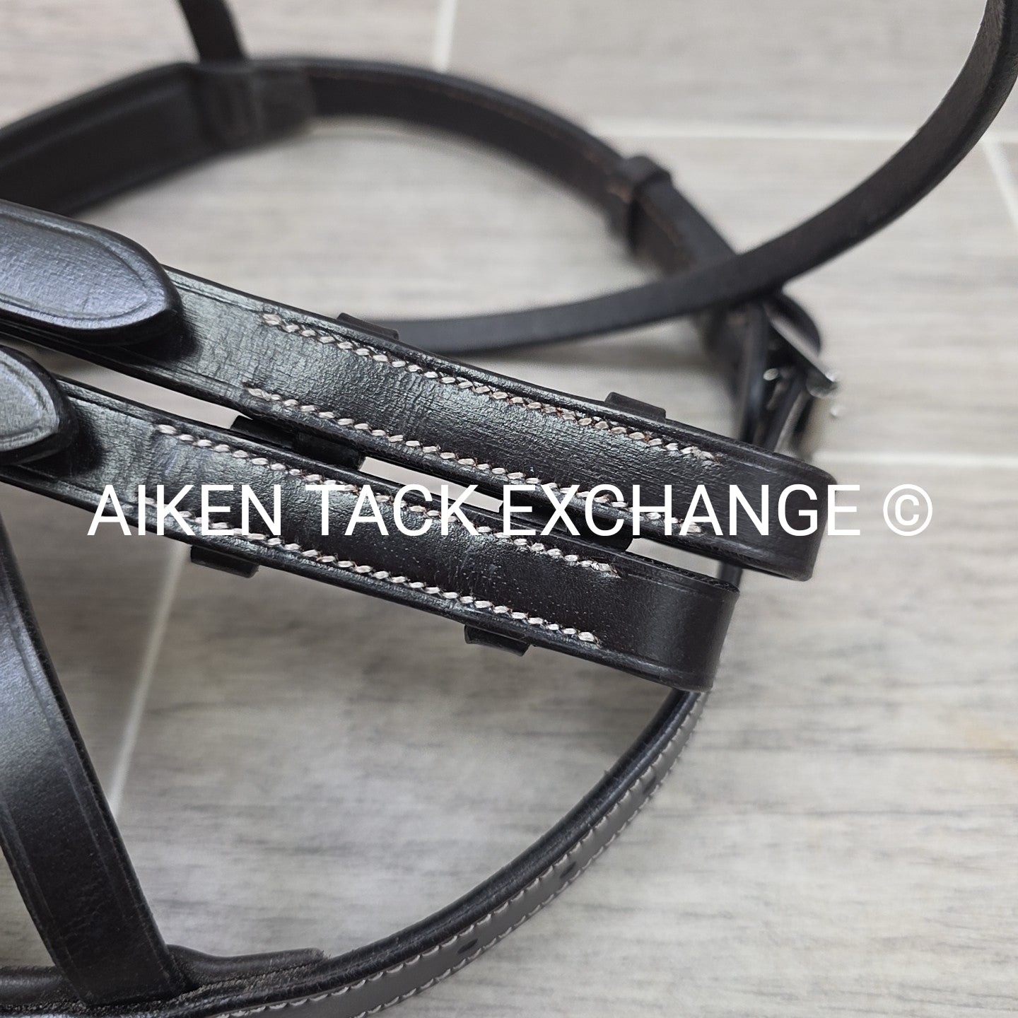 SmartPak Harwich Fancy Stitch Wide Noseband Bridle with Matching Reins, Oversize