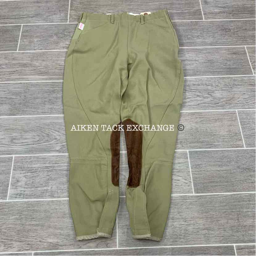 Tailored Sportsman Side Zip Knee Patch Breeches, Size 16