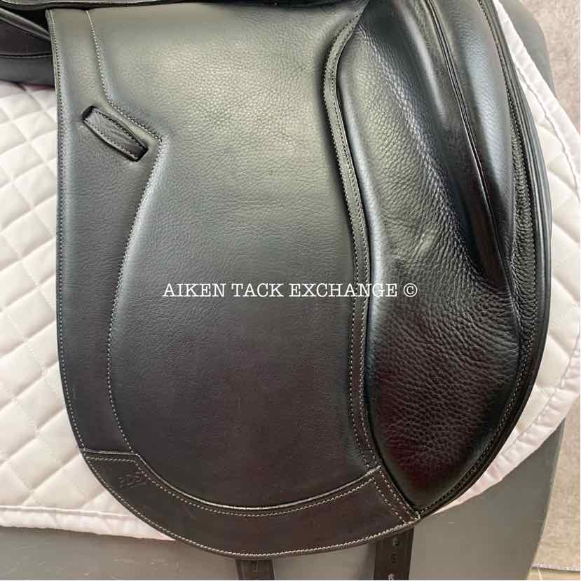 2019 PDS Carl Hester Integro II Monoflap Dressage Saddle, 18" Seat, Adjustable Tree - Changeable Gullet, Wool Flocked Panels