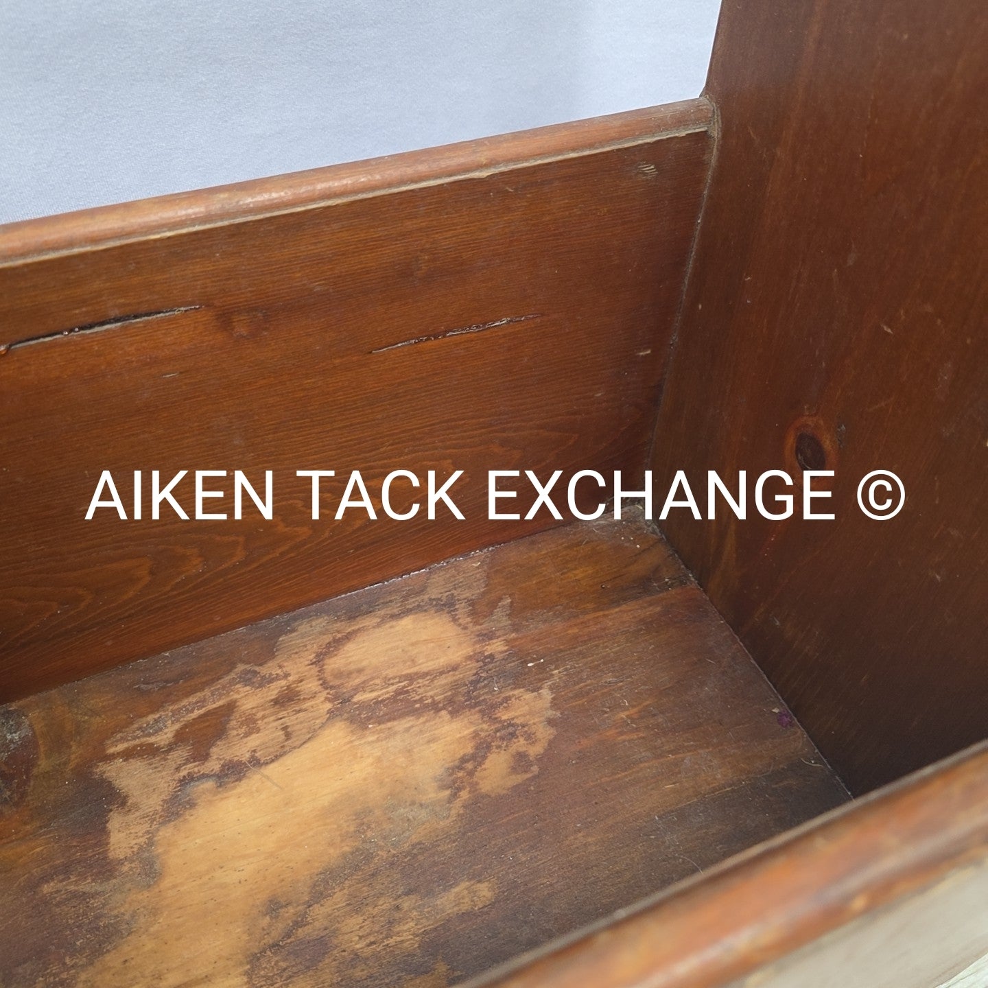 Wood Saddle Stand Tack Box