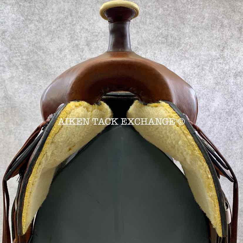 American Saddlery Circle A 1860 Pro-Dally Roper Western Saddle, 17.5" Seat, Wide Tree - Full QH Bars