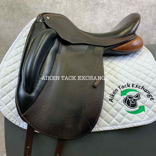 2015 Custom Saddlery Icon Star Dressage Saddle, 18" Seat, Adjustable Tree, Wool Flocked Panels