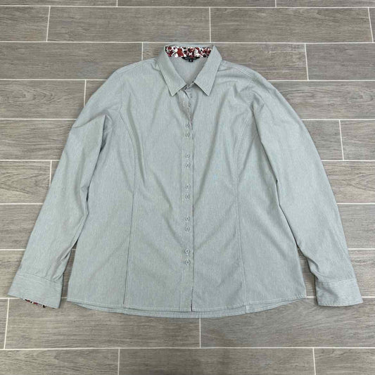Kerrits Long Sleeve Button Up Shirt, Size X-Large