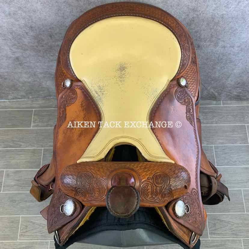 Double C Saddlery by Charles Crowley Reining Western Saddle, 17" Seat, Wide Tree - Full QH Bars