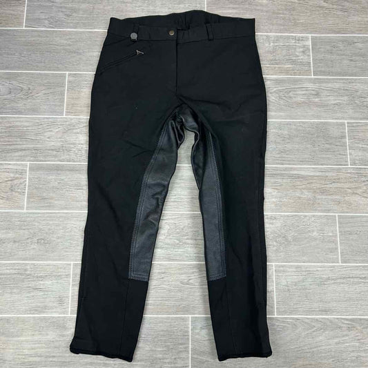 Ovation Leather Full Seat Breeches, Size 32 R