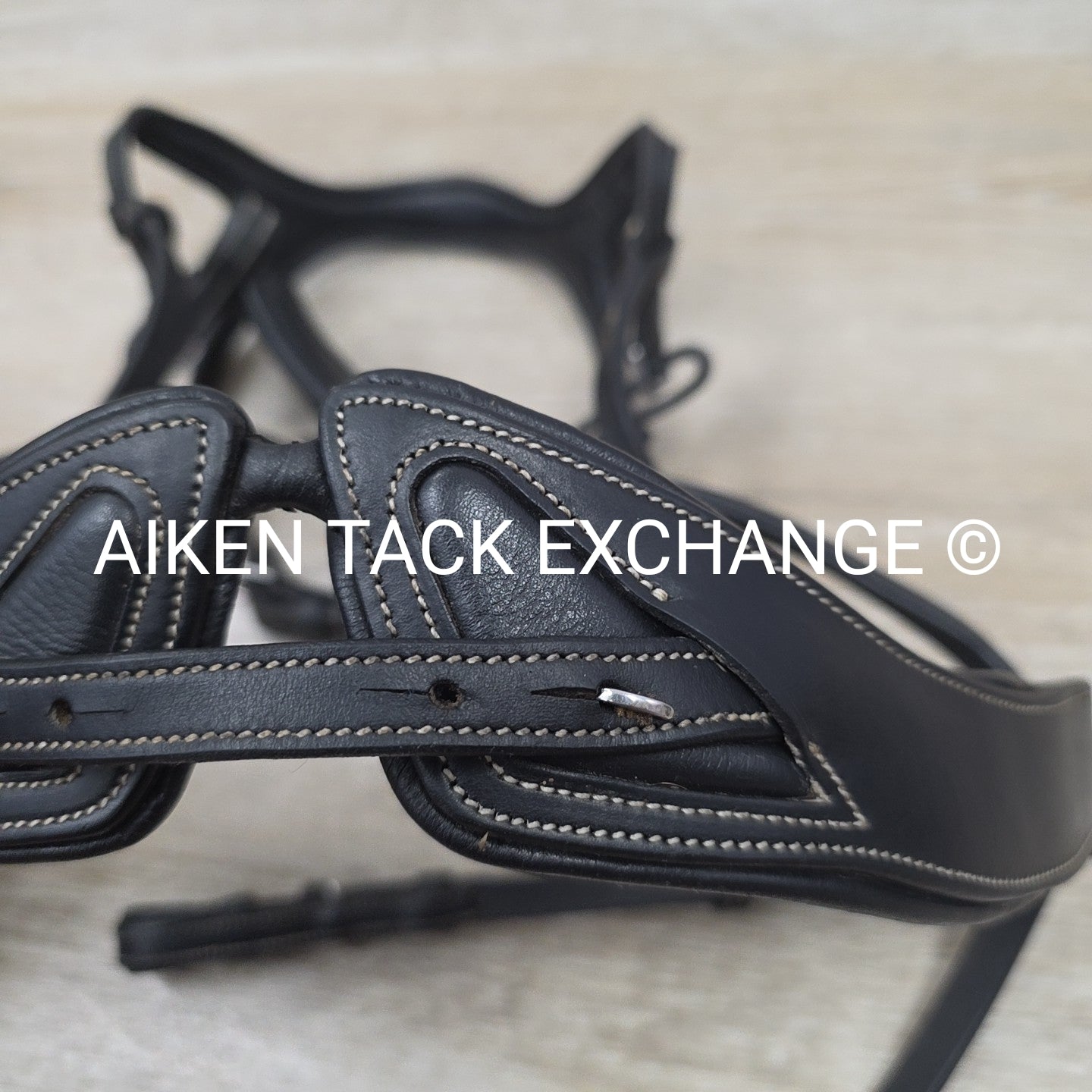 Montar Monarch Bridle, No Reins, Black, Size Full