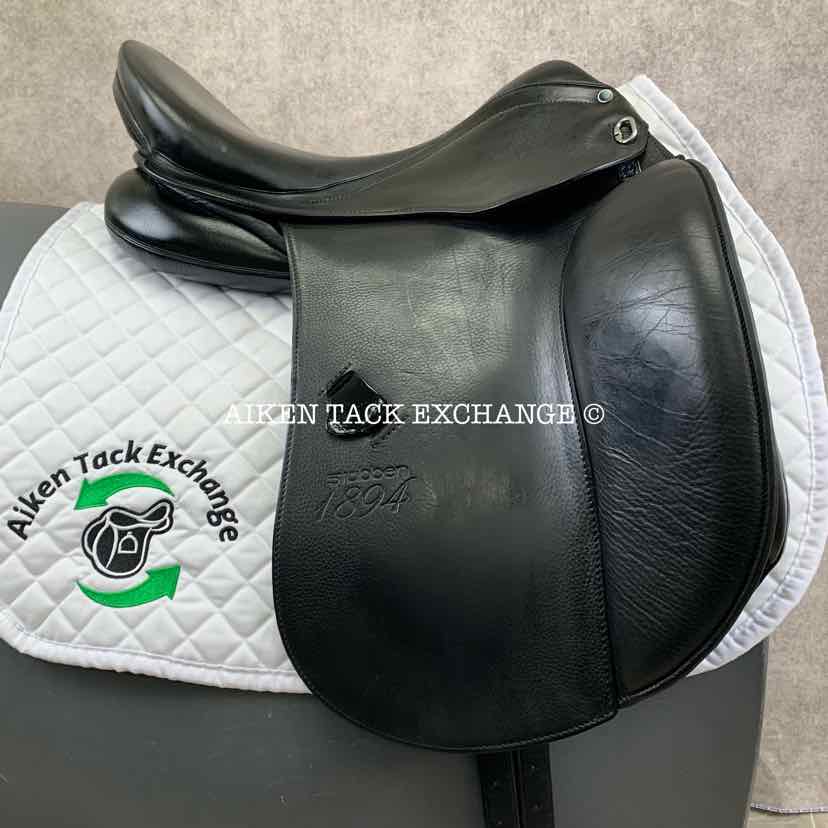 **SOLD** 2016 Stubben 1894 Dressage Saddle, 17.5" Seat, 32 cm Tree - Wide, Wool Flocked Panels