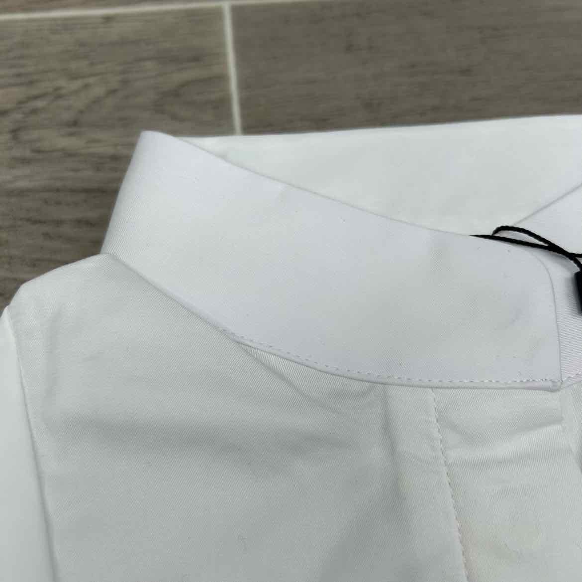 Ovation Elegance Long Sleeve Show Shirt, White, Size Medium