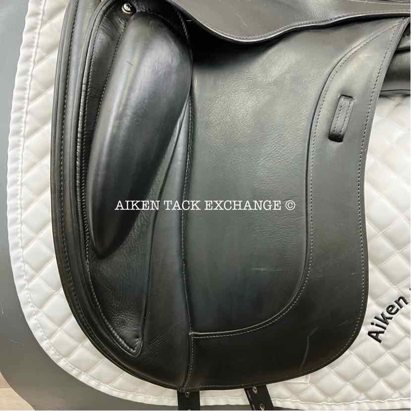 2017 Schleese Obrigado Monoflap Dressage Saddle, 17.5" Seat, Adjustable Tree, Wool Flocked Panels