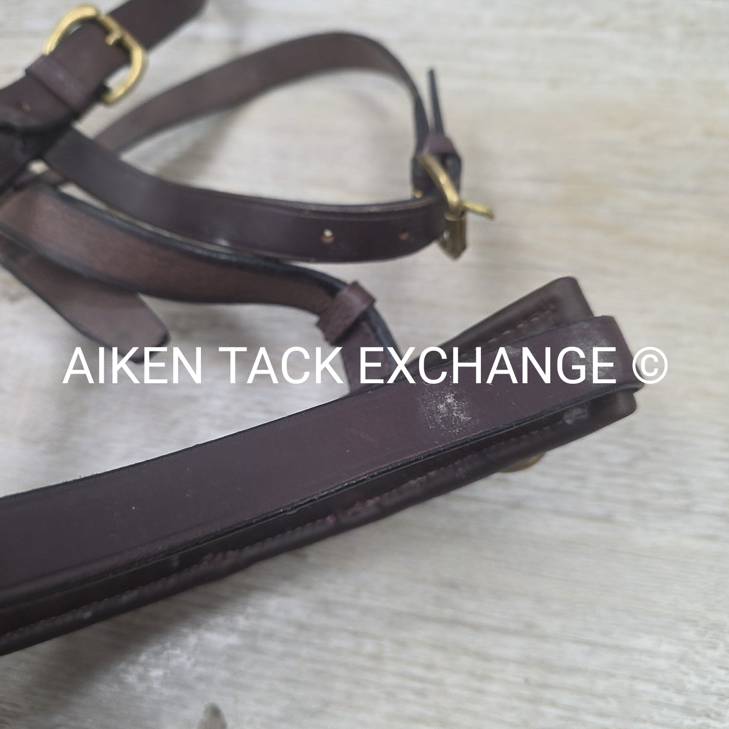 Leather Lunging Cavesson, Brown, Size Full