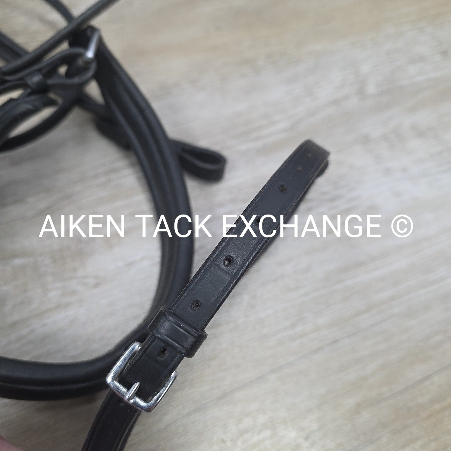 Schockemohle Rolled Dressage Bridle, No Reins, Black, Size Full