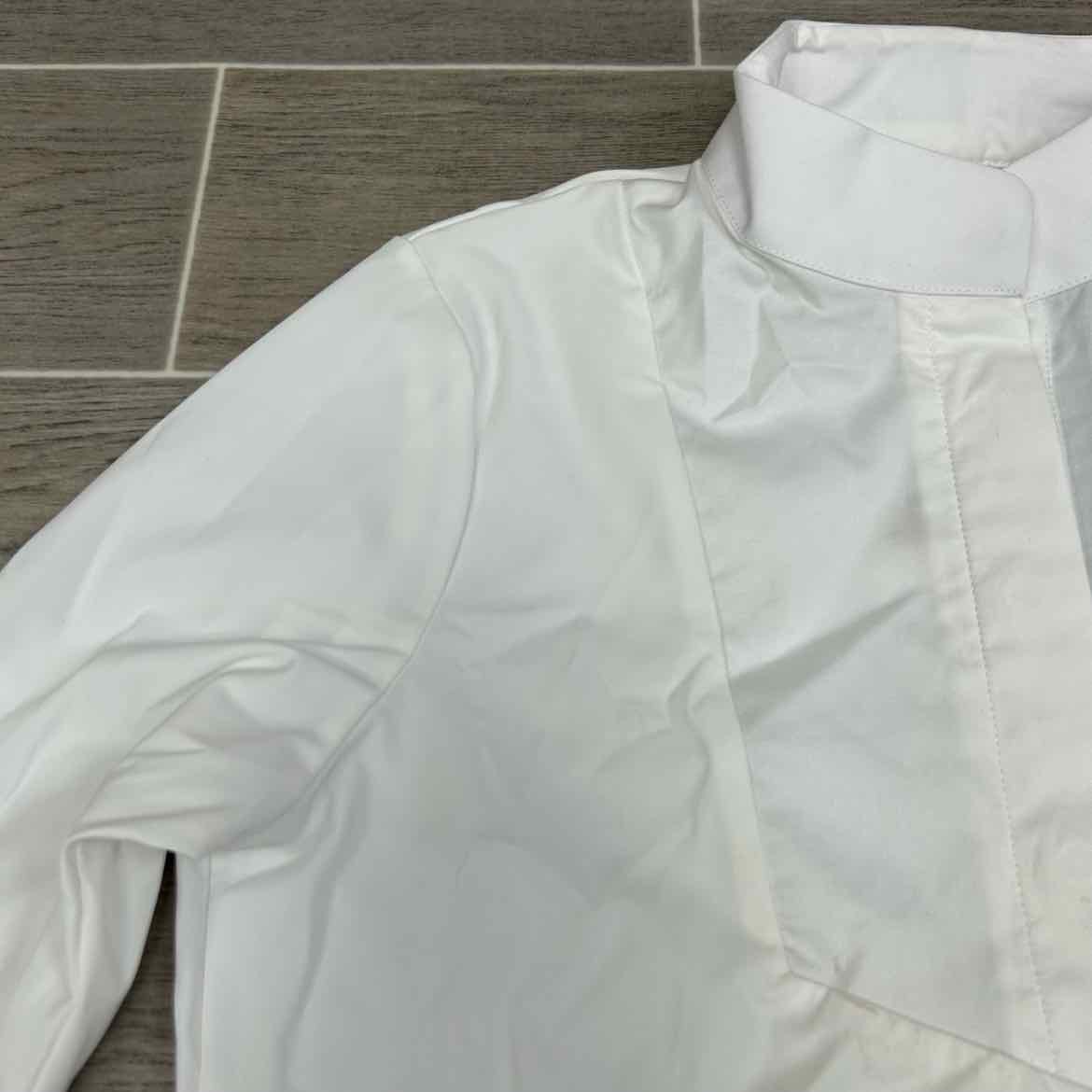 Ovation Elegance Long Sleeve Show Shirt, White, Size Medium