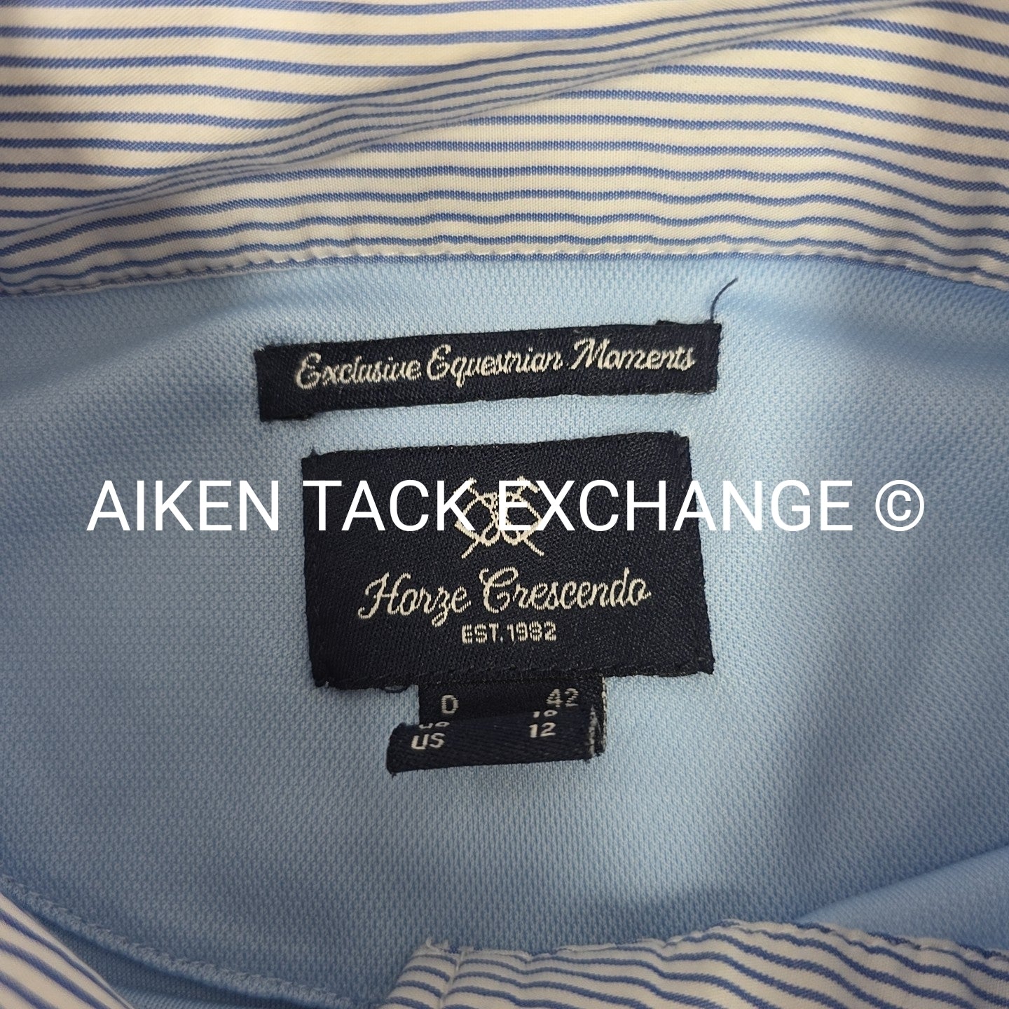 Horze Long Sleeve Show Shirt, Size 12