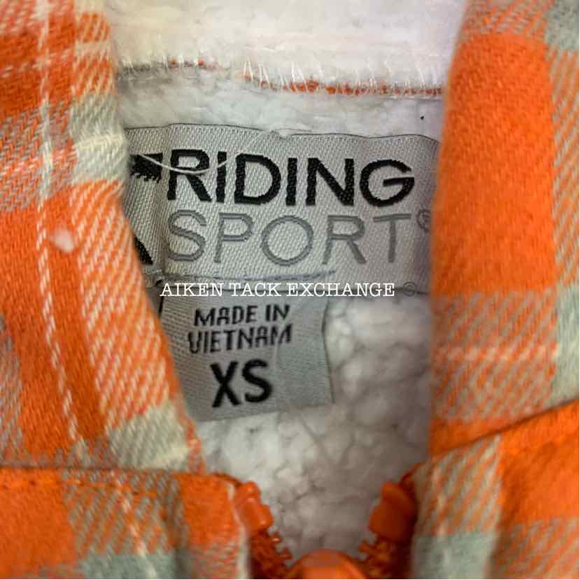 Dover Saddlery Lancaster Sherpa Lined Flannel Hoodie, Size XS