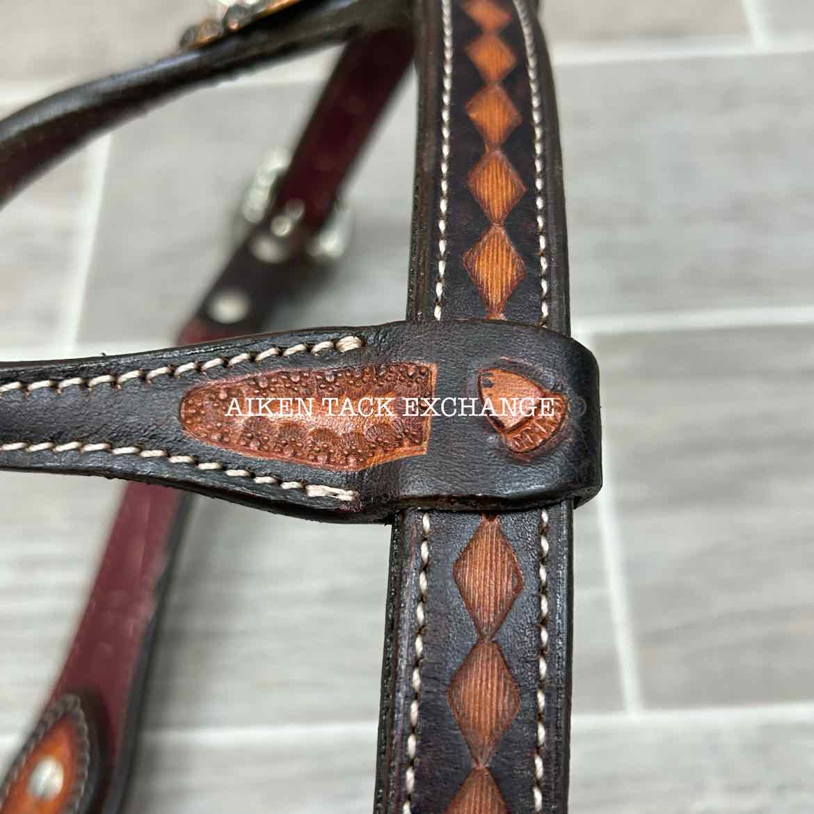 One Ear Western Headstall with Bling
