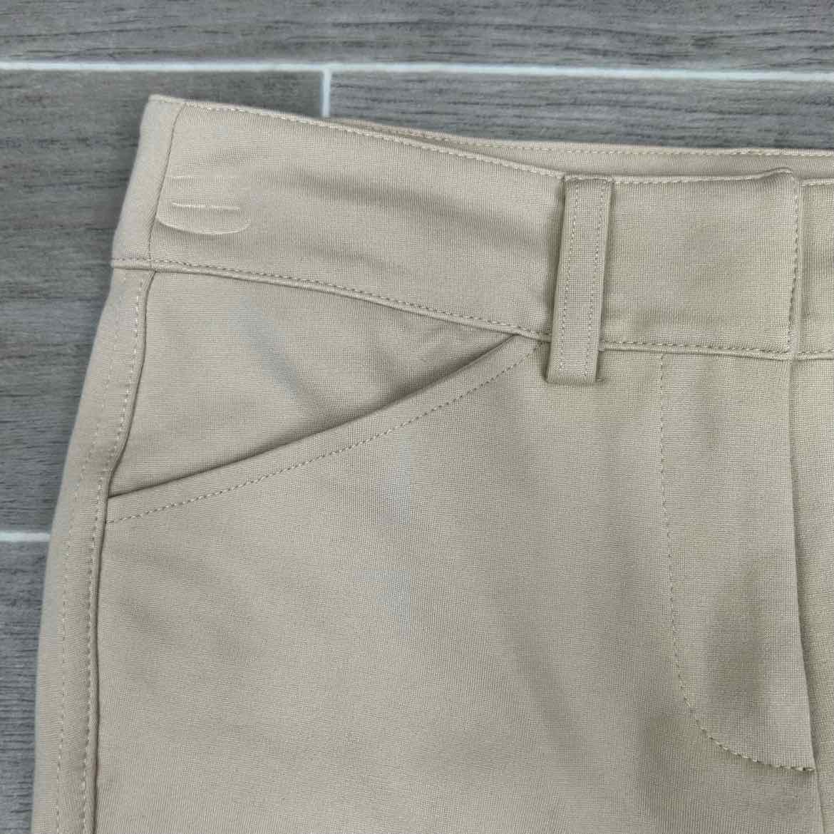 KAKI by Kathryn Hall Silicone Grip Knee Patch Breeches, Size 10