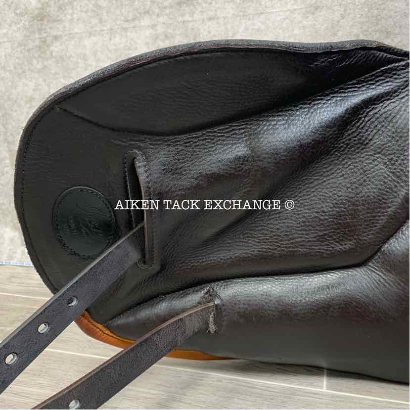 2024 Custom Saddlery Icon Flight Monoflap Dressage Saddle, 17.5" Seat, Adjustable Tree, Wool Flocked Panels