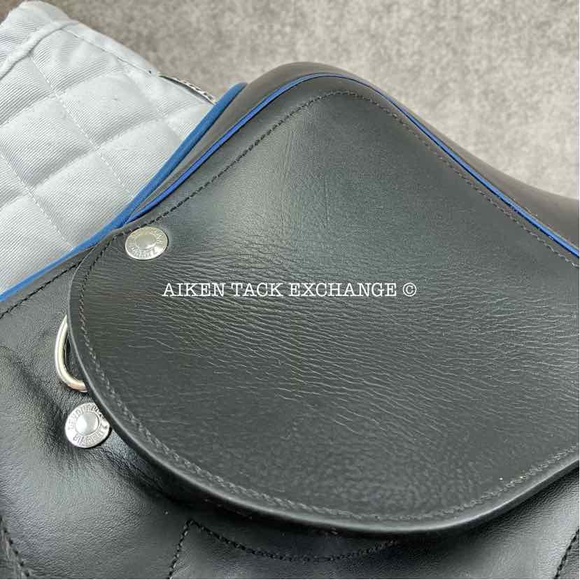 2017 Devoucoux Chiberta S Monoflap Jump Saddle, 16.5" Seat, 0A Flap, Medium Wide Tree, D3D Panels, Full Buffalo Leather