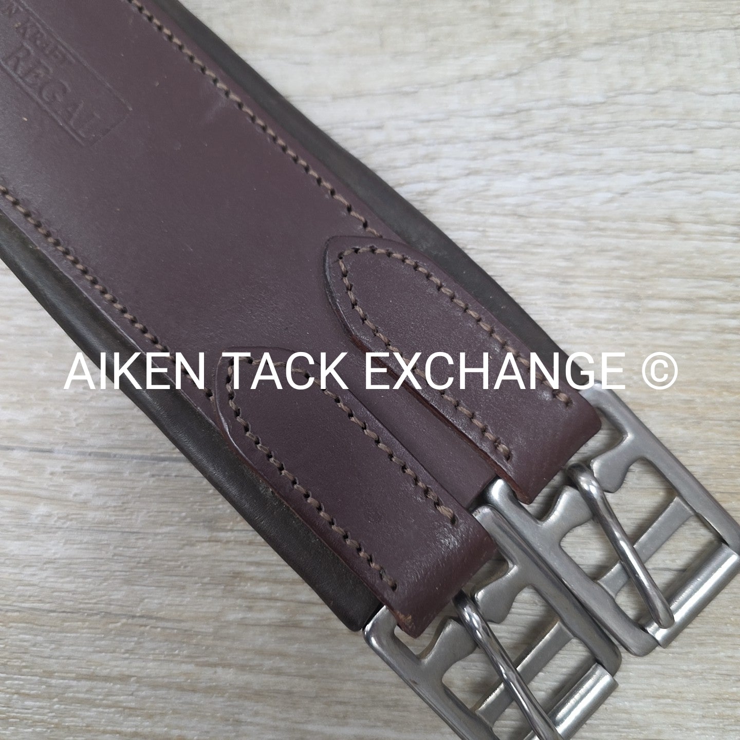 Harmohn Kraft Regal Girth with Single End Elastic, Brown, 50"