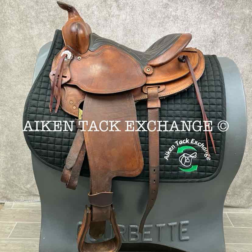 **SOLD** Simco Western Saddle, 14.5" Seat, Regular Tree - Semi QH Bars