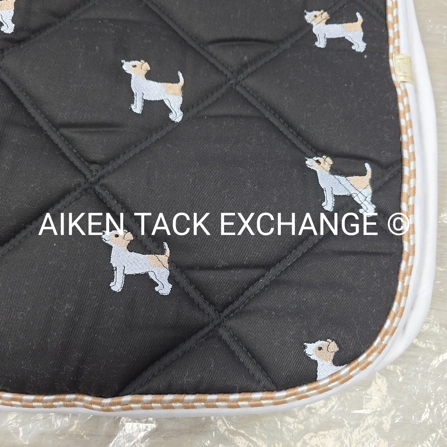 Lettia Jack Russell Embroidered All Purpose Saddle Pad