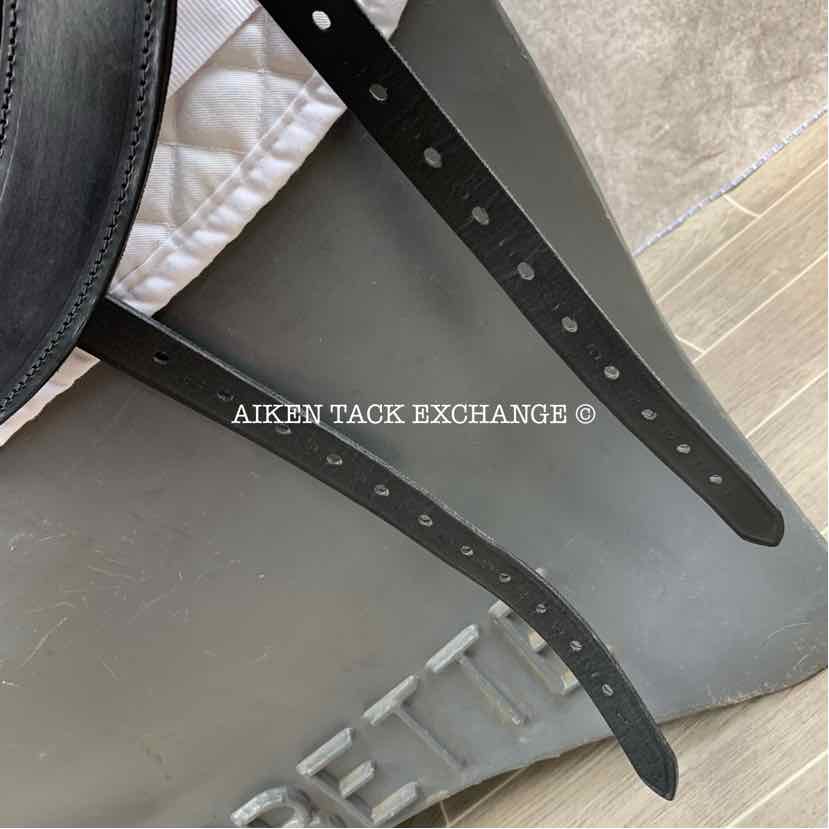 2018 Custom Saddlery Advantage Monoflap Dressage Saddle, 17.5” Seat, Adjustable Tree, Wool Flocked Panels