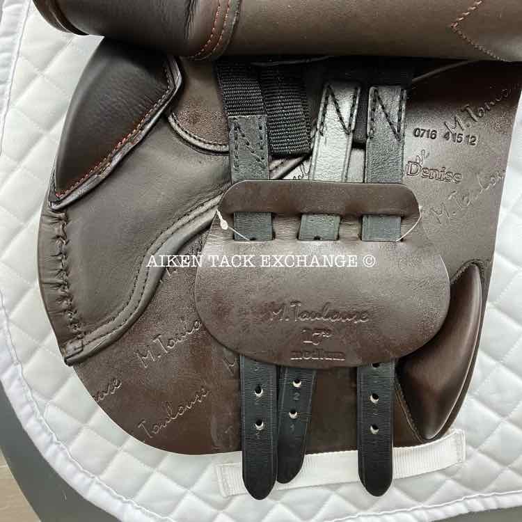 **SOLD** Marcel Toulouse Denise DL Close Contact Jump Saddle, 17" Seat, Medium/Medium Wide Tree, Foam Panels