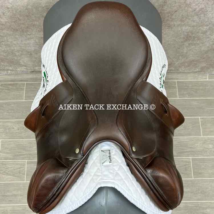 2009 CWD SE04 Monoflap Jump Saddle, 17.5" Seat, 3A Flap, Medium Wide Tree, Foam Panels, Full Buffalo Leather