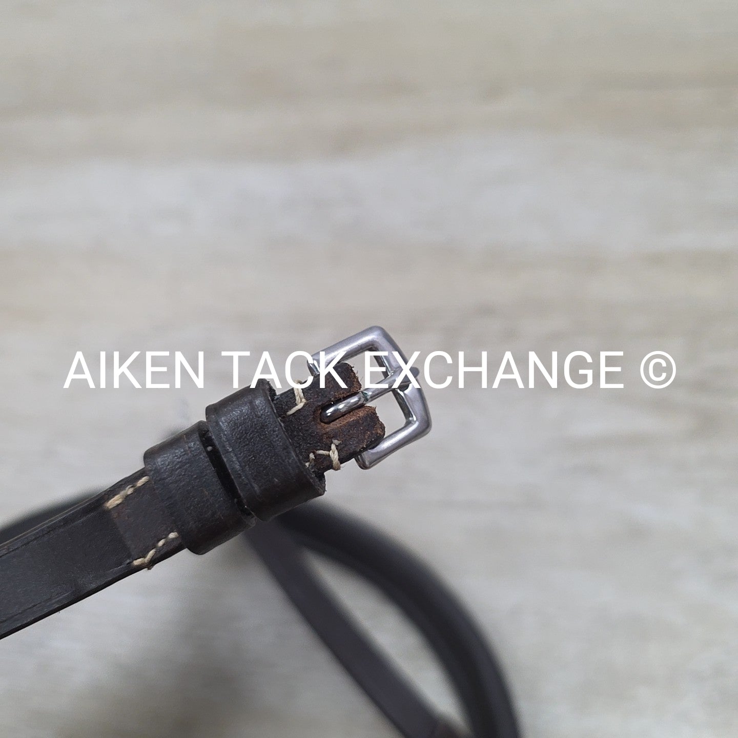 Shires Avignon Fancy Stitch Noseband for Monocrown Bridle, Brown, Size Cob
