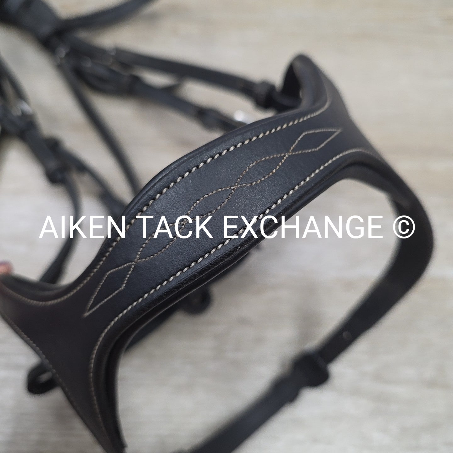 Montar Monarch Bridle, No Reins, Black, Size Full