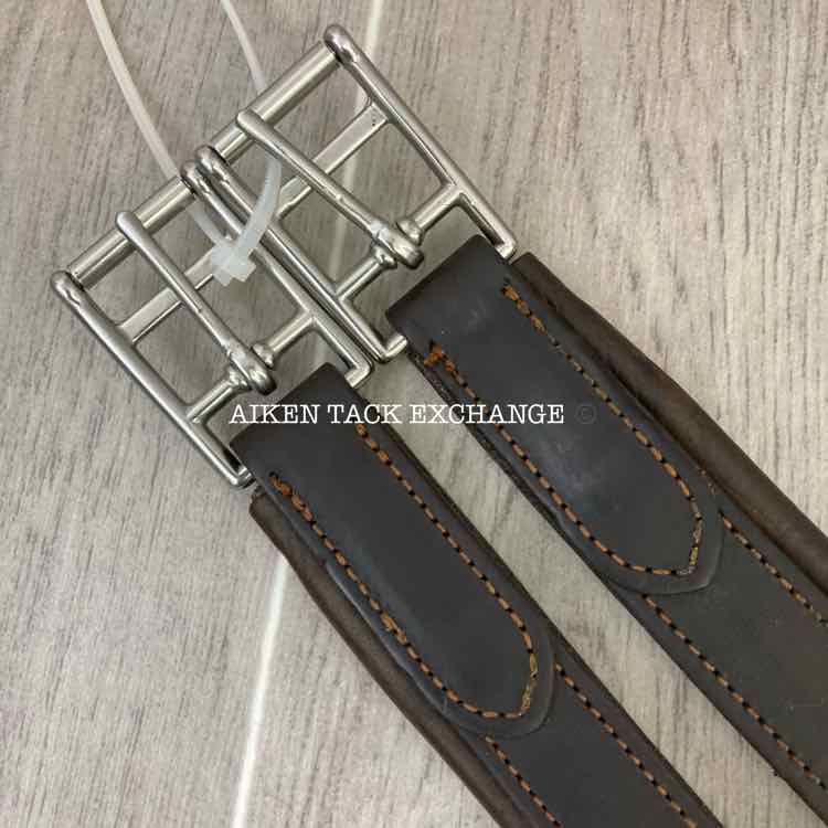Dover Saddlery Leather Girth w/ Elastic on One End 56"