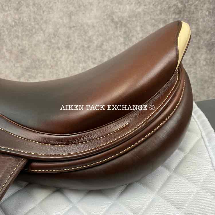 **SOLD** 2007 Prestige Nona Garson Elite Close Contact Jump Saddle, 17" Seat, 33 Tree - Medium (Adjustable), Foam Panels