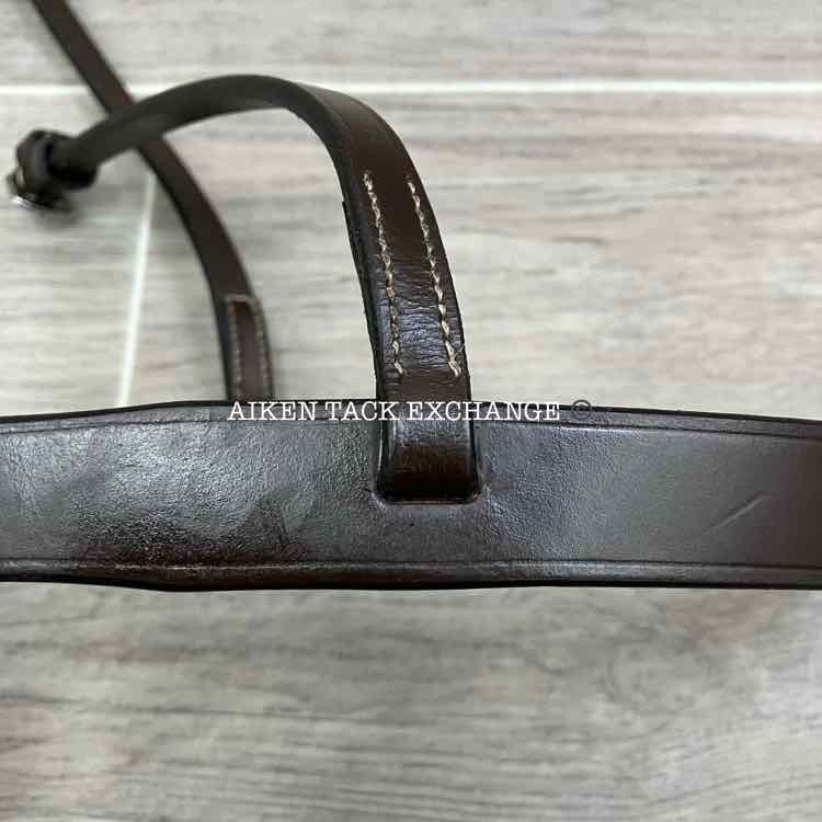 KL Select Black Oak Flat Noseband for Monocrown Bridle, Oversize