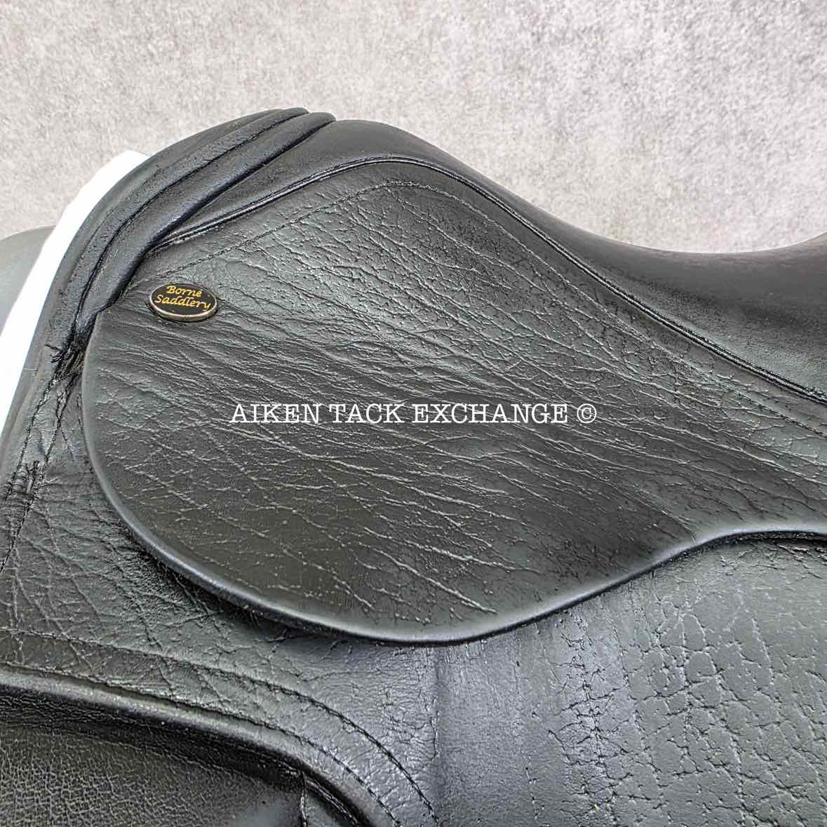 Borne Olympia Dressage Saddle, 17.5" Seat, Extra Wide Tree, Wool Flocked Panels