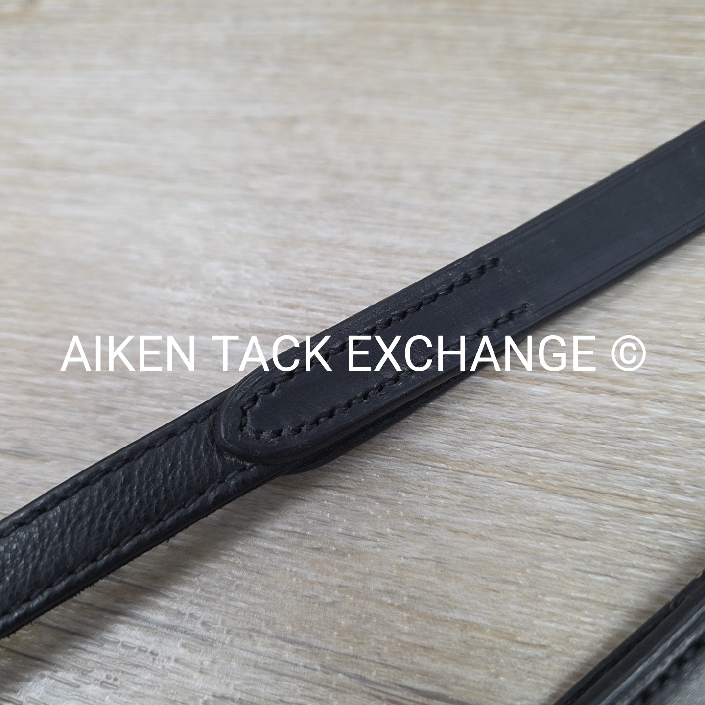 Passier Leather Reins with Hand Stops, Black, 55"
