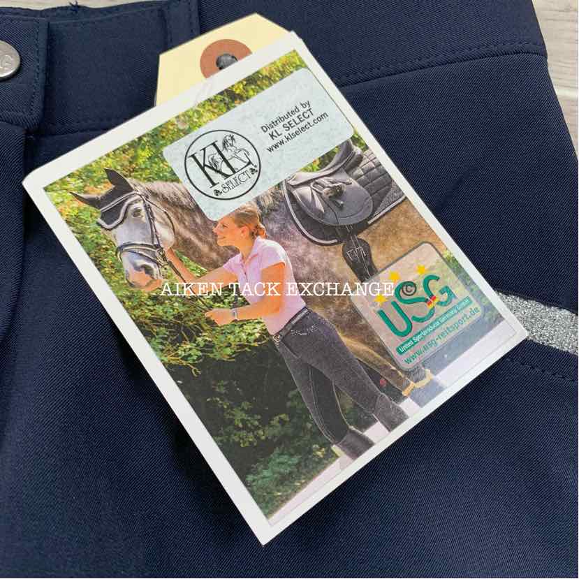 KL Select USG "Meghan" Silicone Full Seat Breeches, Size 22