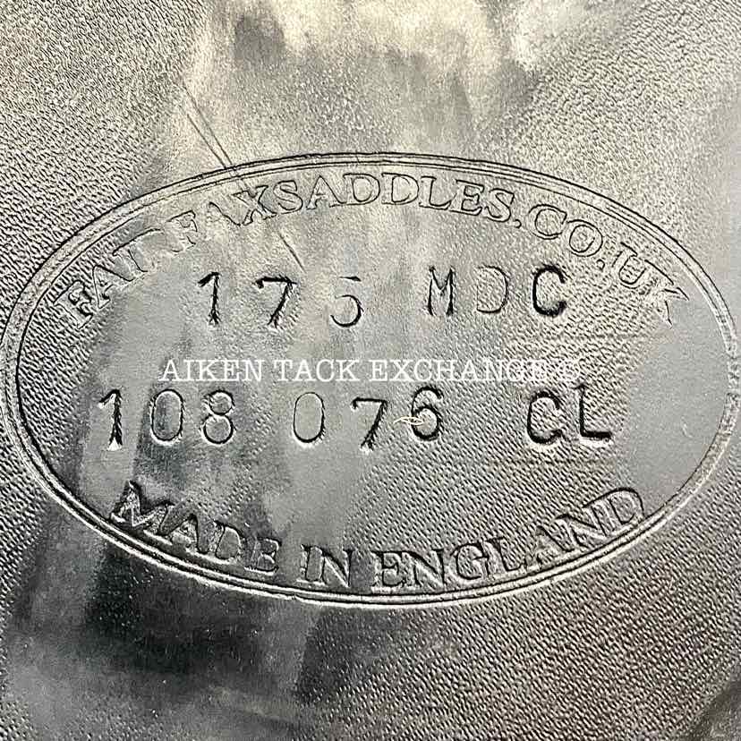 2018 Fairfax Classic Dressage Saddle, 17.5" Seat, Adjustable Tree - Changeable Gullet, Wool Flocked Panels