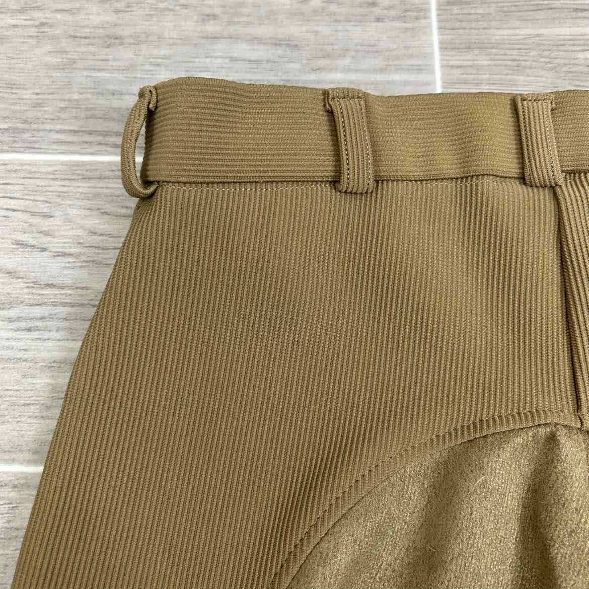 TuffRider Ribbed Full Seat Breeches, Taupe, Women's Size 26 R