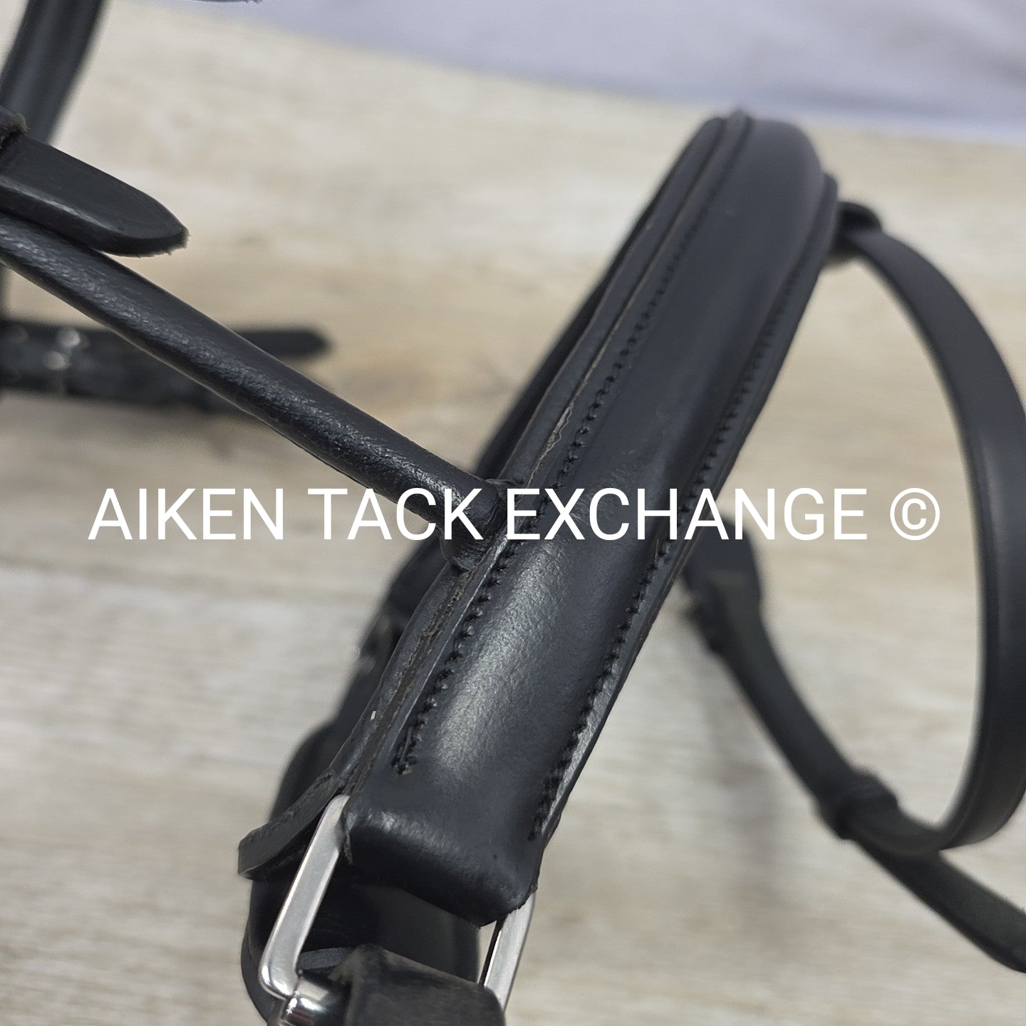 HDR Diamonte Dressage Bridle, Missing Throat Latch & Cheek Pieces, No Reins, Siz