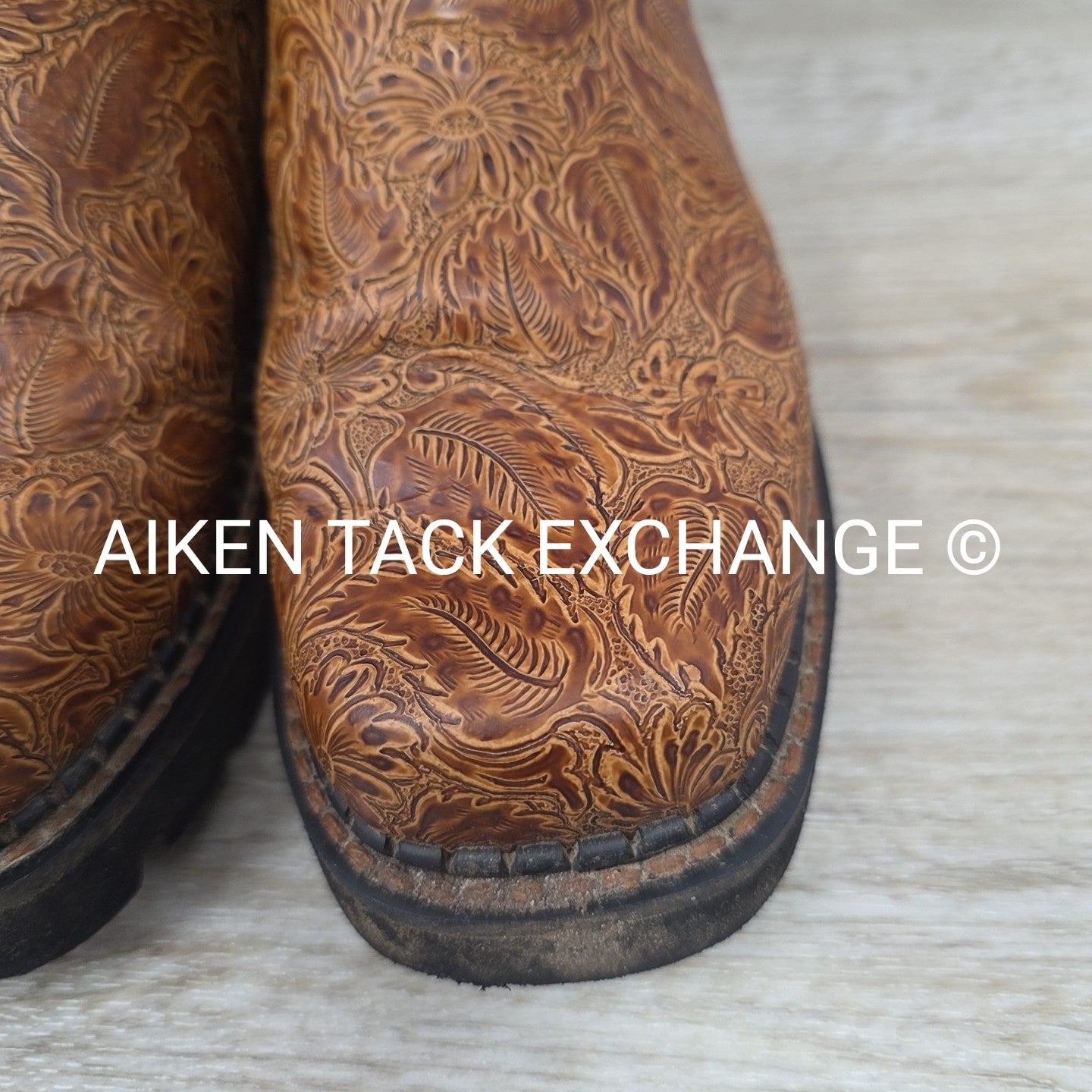 Justin Gyspy Embossed Steel Toe Boots, Women's 6.5