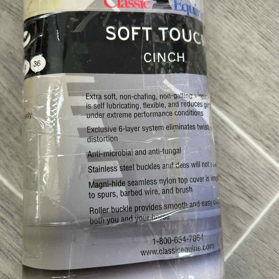 Classic Equine Soft Touch Roper Cinch 36"