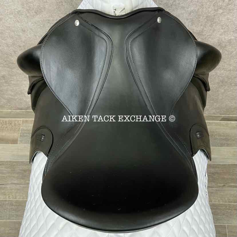 2017 Schleese Obrigado Monoflap Dressage Saddle, 17.5" Seat, Adjustable Tree, Wool Flocked Panels