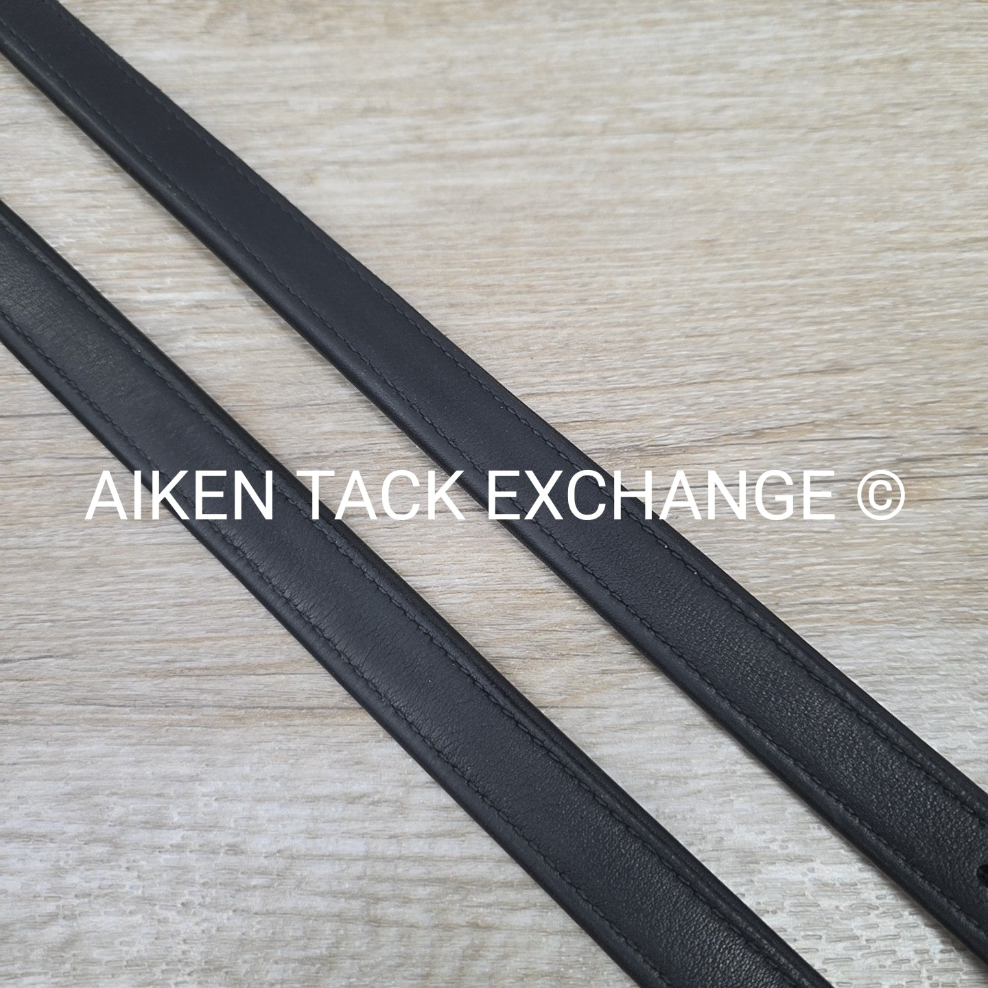Equipe Mono Stirrup Leathers, Black, 145cm / 58"