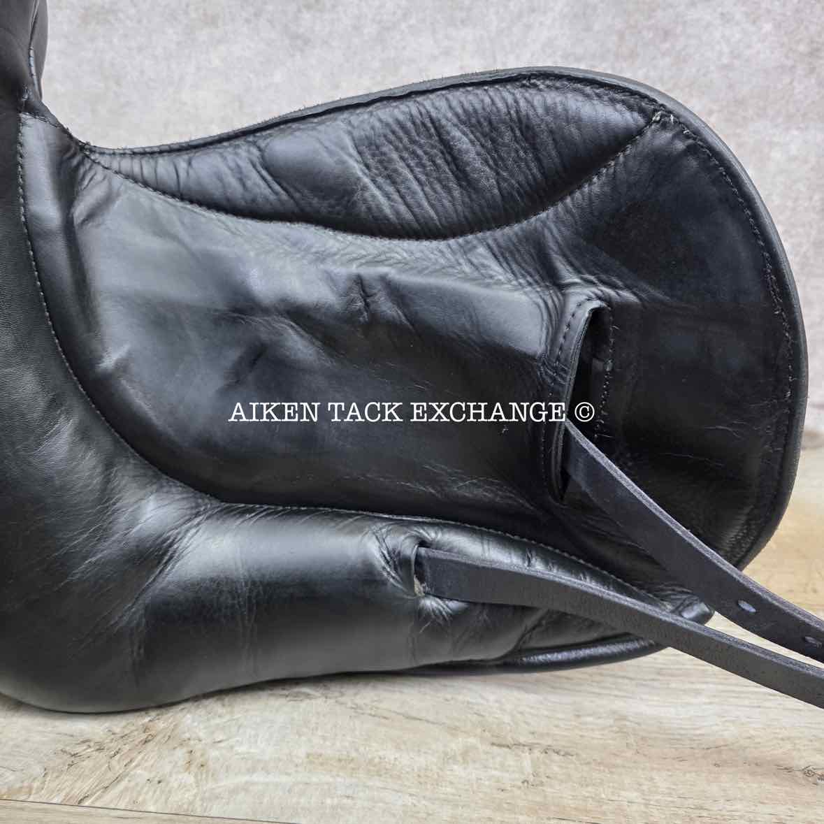 2013 Custom Saddlery Icon Coda Monoflap Dressage Saddle, 18" Seat, Adjustable Tree, Wool Flocked Panels