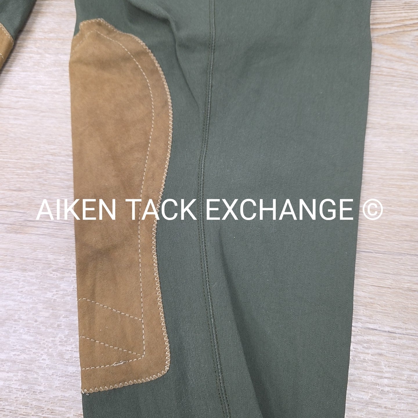 Tailored Sportsman Trophy Hunter Knee Patch Breeches in Hunter Green, Women's 32