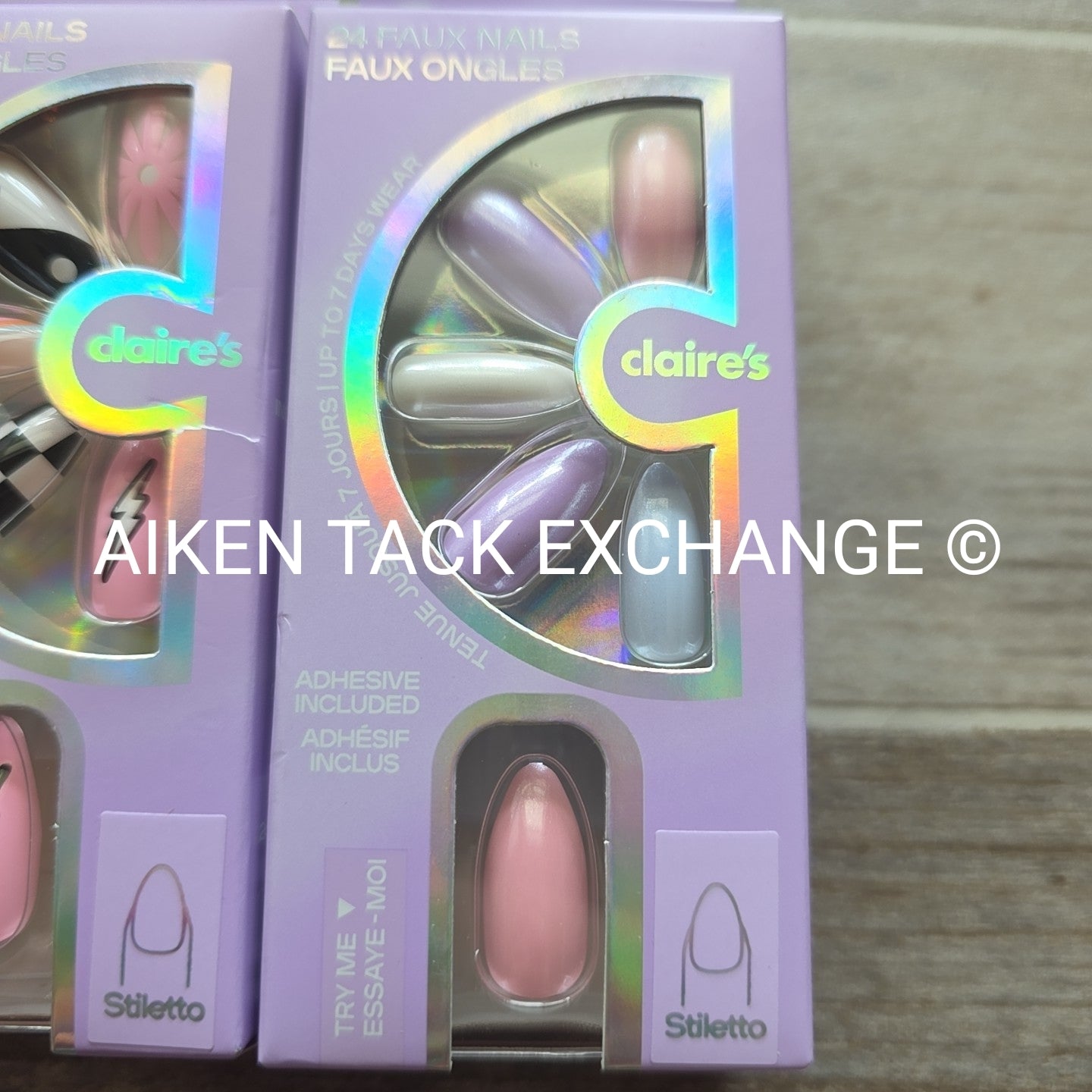 Claire's Press-On Nails (2 Sets) - 24 Count Each (48 Total)