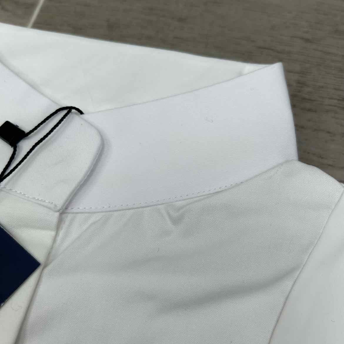 Ovation Elegance Long Sleeve Show Shirt, White, Size Medium